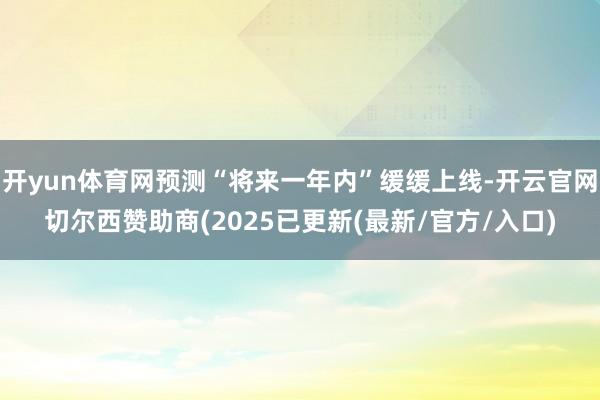 开yun体育网预测“将来一年内”缓缓上线-开云官网切尔西赞助商(2025已更新(最新/官方/入口)