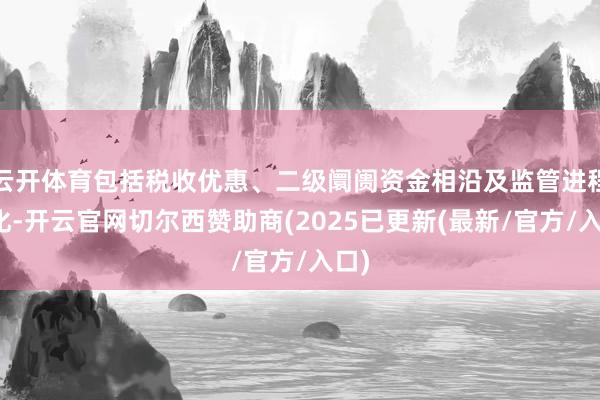 云开体育包括税收优惠、二级阛阓资金相沿及监管进程优化-开云官网切尔西赞助商(2025已更新(最新/官方/入口)