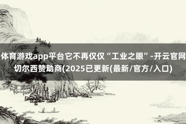 体育游戏app平台它不再仅仅“工业之眼”-开云官网切尔西赞助商(2025已更新(最新/官方/入口)